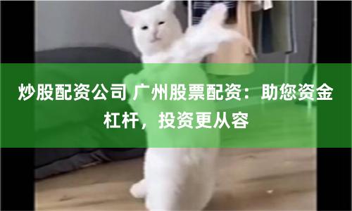 炒股配资公司 广州股票配资：助您资金杠杆，投资更从容